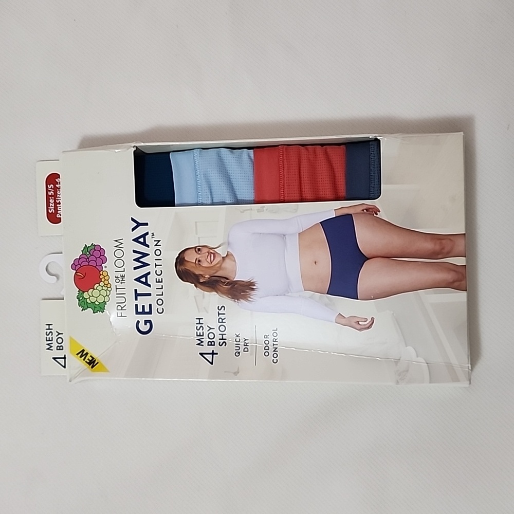 Fruit Of The Loom Women's Mesh Boy Shorts Size: 5/S